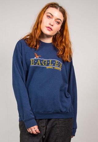 VINTAGE 90'S NAVY BLUE EAGLES SWEATSHIRT