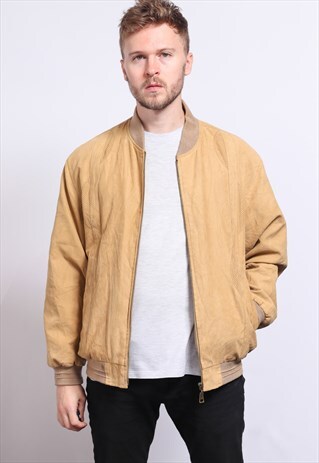 VINTAGE SUEDE BOMBER JACKET