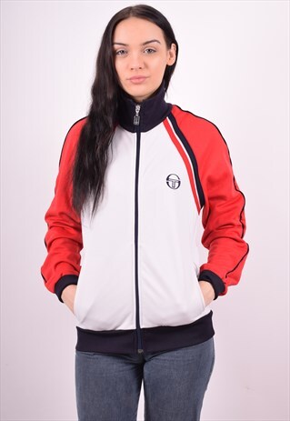 SERGIO TACCHINI WOMENS VINTAGE TRACKSUIT JACKET MEDIUM 90'S