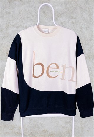VINTAGE REWORKED UNITED COLORS OF BENETTON SWEATSHIRT SMALL