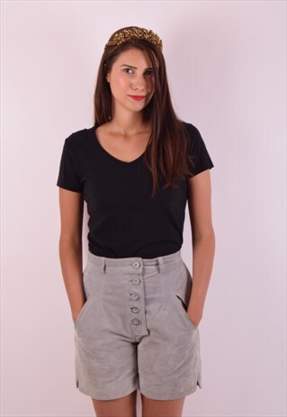 VINTAGE SUEDE SHORTS SIZE M (489)