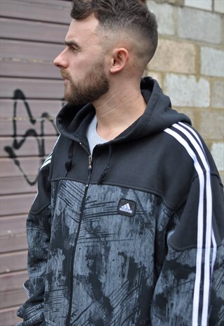 VINTAGE 90'S ADIDAS OVERSIZED HOODIE JACKET