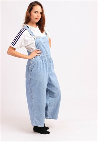 VINTAGE GLORIA VANDERBILT DENIM LONG LENGTH DUNGAREES
