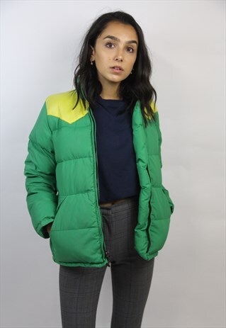 VINTAGE 90'S GREEN PADDED JACKET