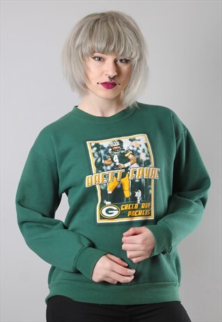 VINTAGE GREEN BAY PACKERS SWEATSHIRT JUMPER SMALL