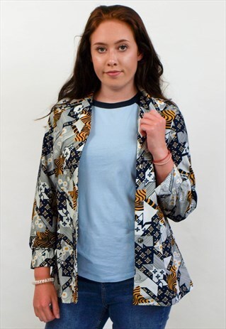 VINTAGE ABSTRACT PATTERN SHIRT