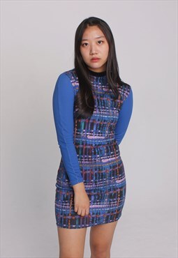 'Winter Palette' Blue Dress