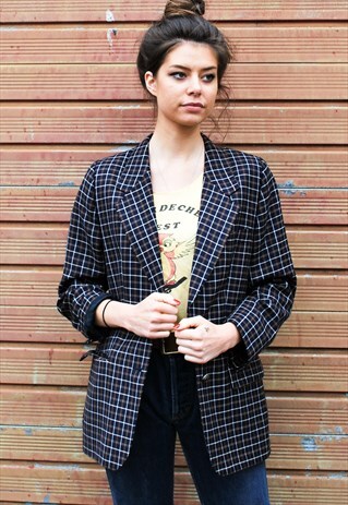 VINTAGE AQUASCUTUM CHECK BLAZER