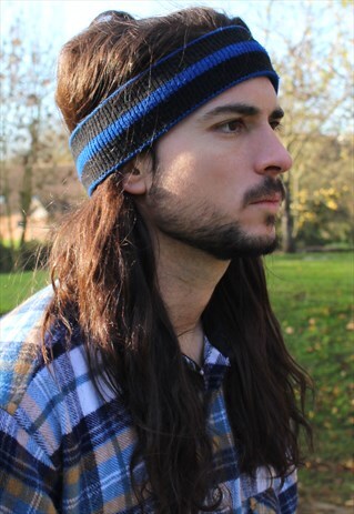 VINTAGE 90S SKI HEADBAND - FESTIVAL SKI - LARGE