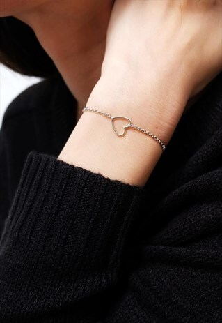 MY HEART CHAIN STERLING SILVER BRACELET