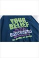 POSTER PRINT HOODIE RETRO PULLOVER UNSHAKABLE SLOGAN TOP