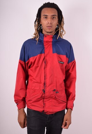 BERGHAUS MENS VINTAGE JACKET LARGE RED 90S