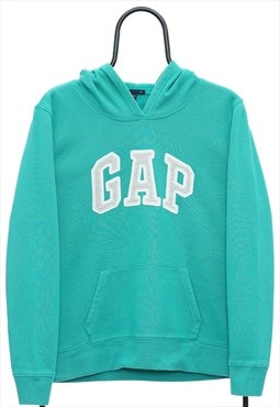 Vintage GAP Spellout Green Hoodie Womens