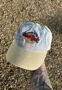 Vintage 90s Hard Rock Cafe St Maarten Embroidered Cap Hat