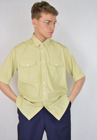 VINTAGE CREAM COLOUR CARGO SHIRT