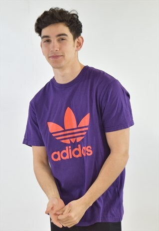 VINTAGE PURPLE 90S ADIDAS T SHIRT