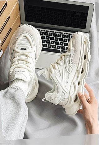 Futuristic sneakers platform skater shoes chunky trainers