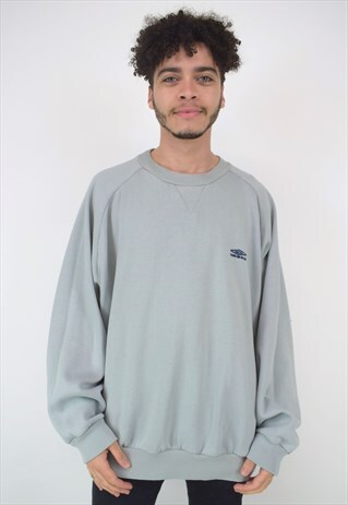 VINTAGE 90'S UMBRO DUCK EGG BLUE SWEATSHIRT