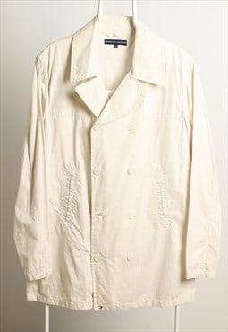 Vintage Tommy Hilfiger Light longline Jacket Coat White