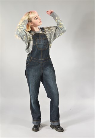 VINTAGE DARK BLUE DUNGAREES
