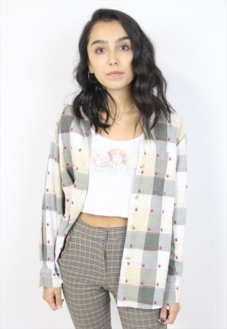 VINTAGE 90'S APPLE CHECK PATTERN SHIRT