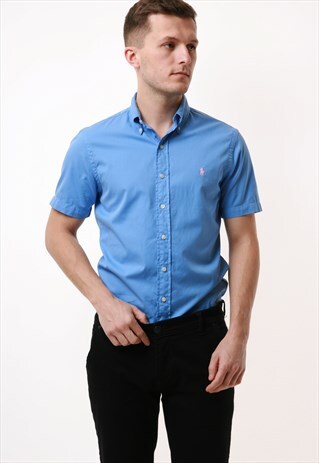 90S VINTAGE OLDSCHOOL POLO RALPH LAUREN COTTON SHIRT 16395