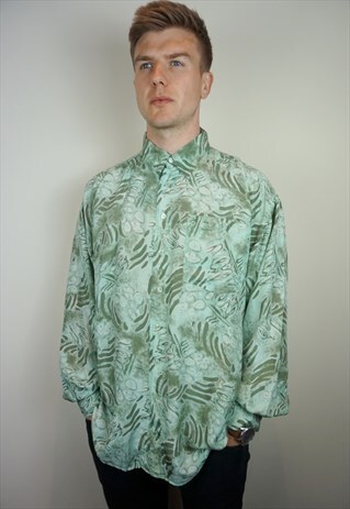 PURE SILK PATTERNED SHIRT
