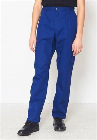 VINTAGE NAVY THICKERS WORK TROUSERS BOTTOMS