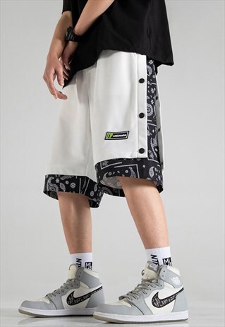 KALODIS CASUAL STITCHING BREASTED SHORTS