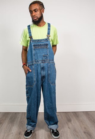 VINTAGE 90'S STONEWASHED DUNGAREES OVERALLS