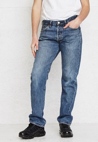 VINTAGE BLUE LEVI'S 501 FIT DENIM JEANS