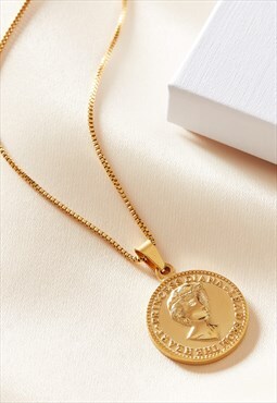 Princess Diana Lead from the Heart Icon Necklace Gold
