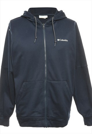 BLUE COLUMBIA HOODED SWEATSHIRT - M