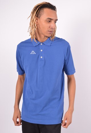 VINTAGE KAPPA POLO SHIRT BLUE
