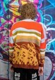 LANDSCAPE KNITWEAR JUMPER NORTHERN LAND PREPPY TOP ORANGE