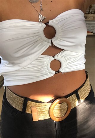SHORT BANDEAU VEST BRALETTE