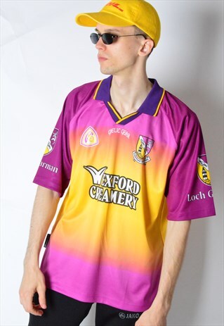 VINTAGE 90S COLOURFUL FOOTBALL SPORTS JERSEY SHIRT