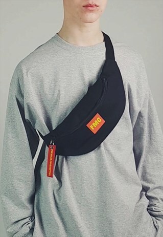 FMC LOGO BUM BAG BLACK