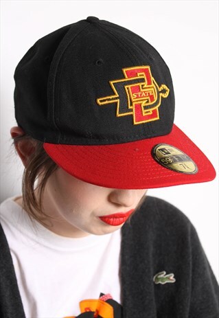 VINTAGE SAN DIEGO AZTECS BASEBALL CAP HAT BLACK