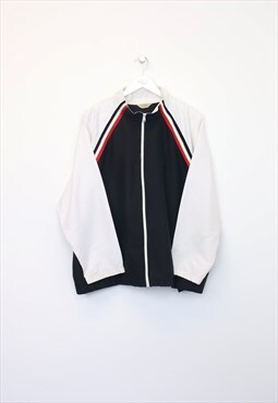 Vintage Teddi crazy jacket in black and white. Best fits XL