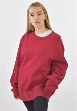 VINTAGE 90S RED RALPH LAUREN CREW NECK SWEATSHIRT