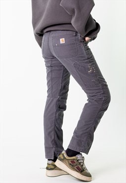 Dark Grey 90s Carhartt  Cargo Skater Trousers Pants Jeans