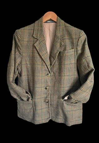 TWEED PURE WOOL STEAMPUNK BOHO EQUESTRIAN JACKET