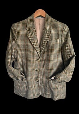 Tweed pure wool steampunk boho equestrian jacket