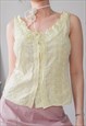 VINTAGE COTTAGE COQUETTE MILKMAID LACE BUSTIER TOP