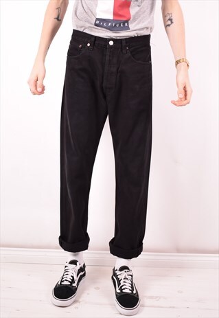 LEVI'S MENS VINTAGE JEANS W33 L31 BLACK 90S