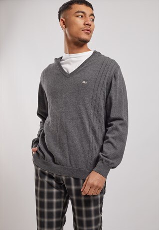 VINTAGE LACOSTE V-NECK JUMPER
