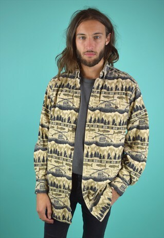 VINTAGE 90'S PATTERNED SHIRT