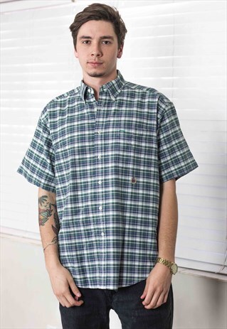 VINTAGE TOMMY HILFIGER SHIRT LOGO 90S M 10.6