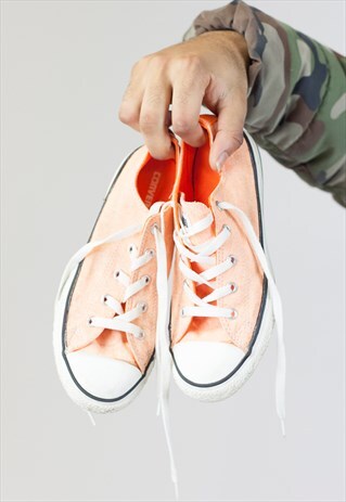 VINTAGE CONVERSE ORANGE TRAINERS